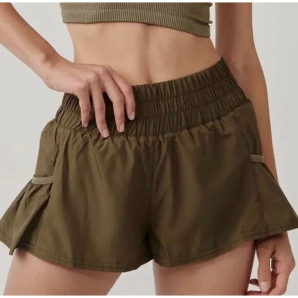 Free People FP Movement Get Your Flirt On Shorts NWOT XS - Picture 2 of 5
